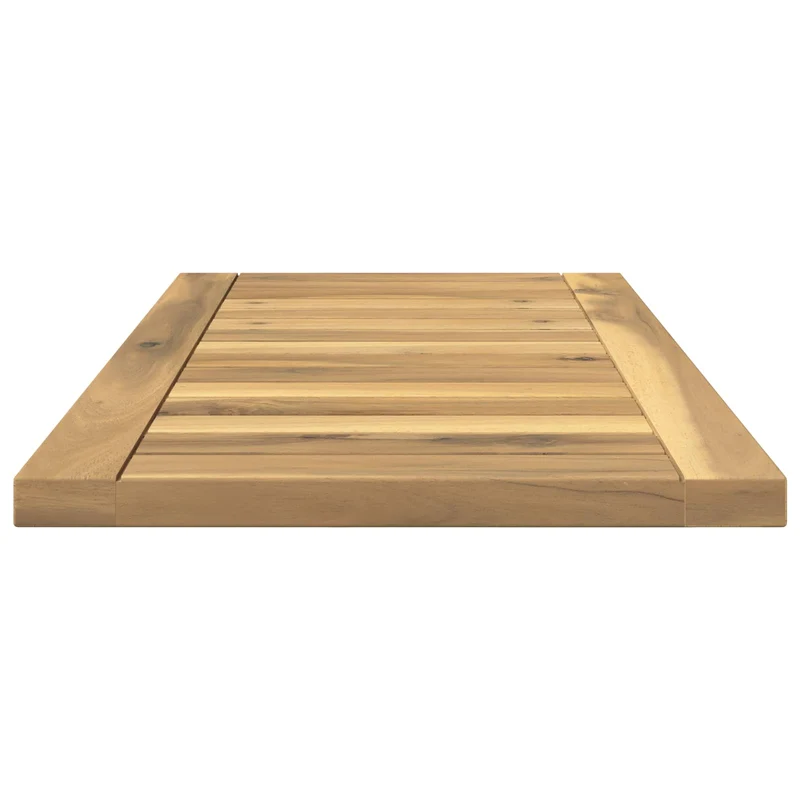 Table Top 60.5 x 30 x 2 cm Rectangular Solid Acacia Wood