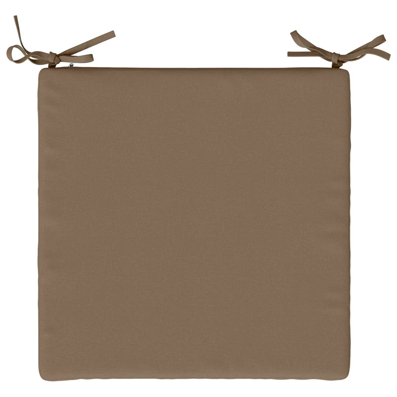 Seat Cushions SOEST 4 pcs 100% Polyester Taupe 45 x 45 x 3 cm