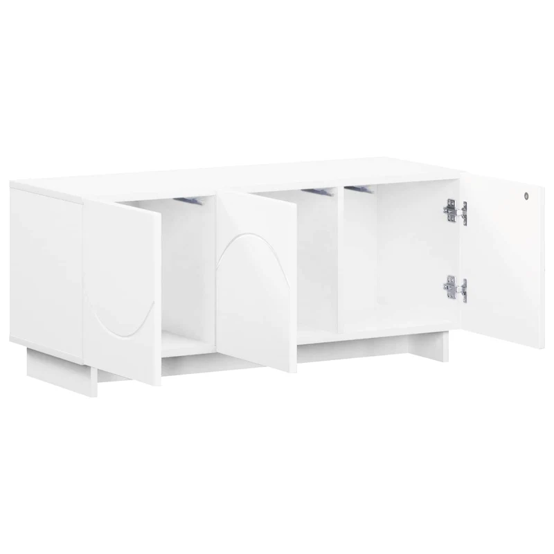 TV Stand 90 x 34.5 x 40 cm White Engineered Wood