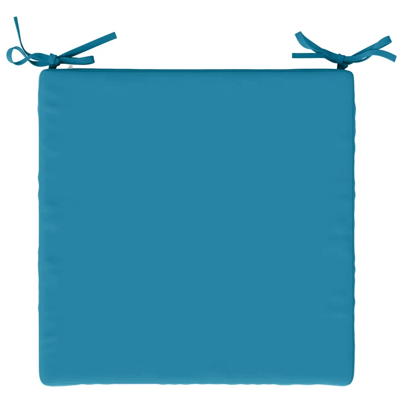 Seat Cushions SOEST 4 pcs 100% Polyester Light Blue