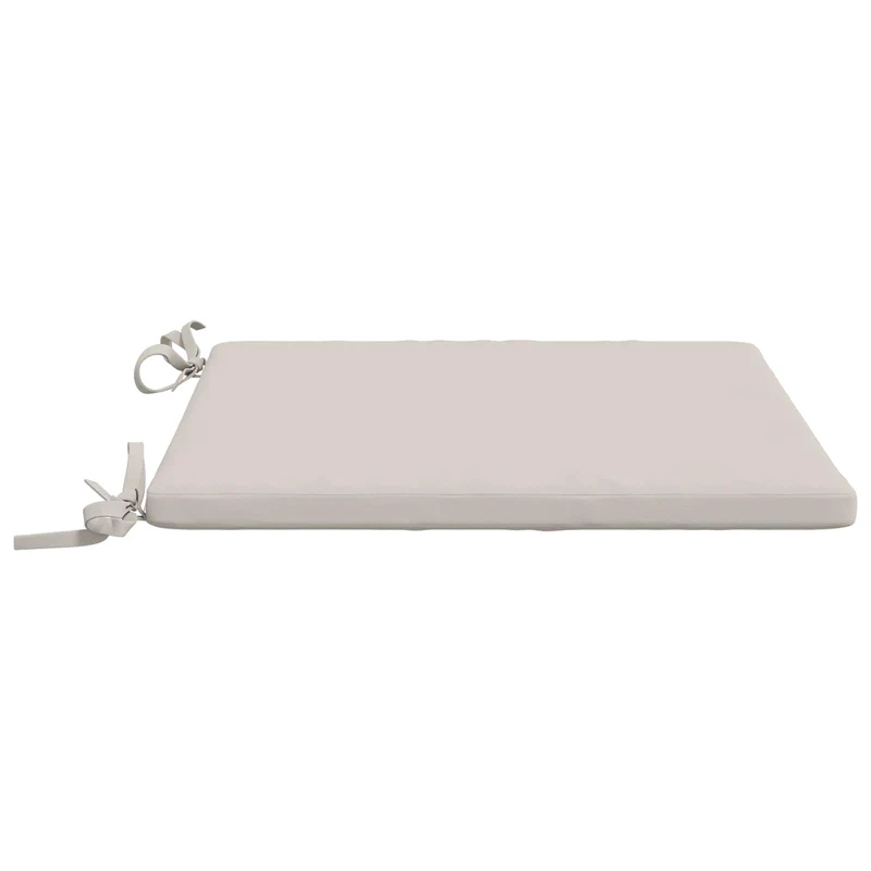 Seat Cushions SOEST 4 pcs 100% Polyester White 50 x 50 x 3 cm