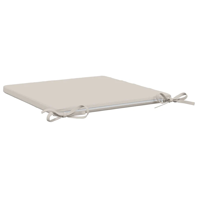 Seat Cushions SOEST 4 pcs 100% Polyester White 50 x 50 x 3 cm