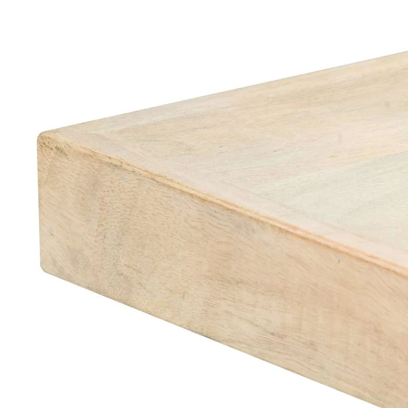 247442 vidaXL Dining Table White 120x60x75 cm Solid Mango Wood