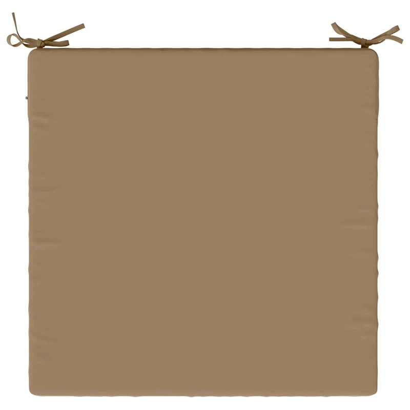 Seat Cushions SOEST 100% Polyester Taupe 60 x 60 x 7 cm