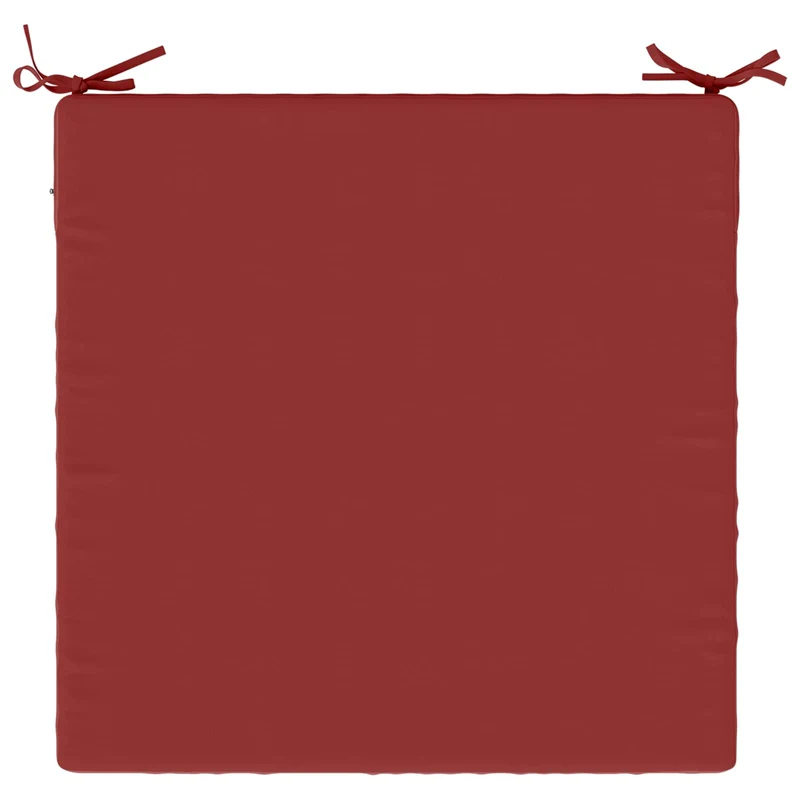 Seat Cushions SOEST 100% Polyester Wine Red 60 x 60 x 7 cm
