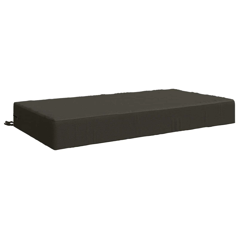 Seat Cushion SOEST 100% Polyester Anthracite 120 x 80 x 15 cm