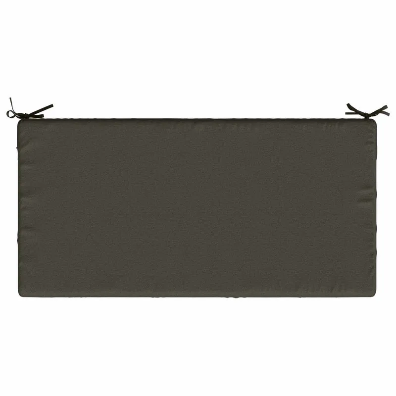 Seat Cushion SOEST 100% Polyester Anthracite 120 x 80 x 15 cm