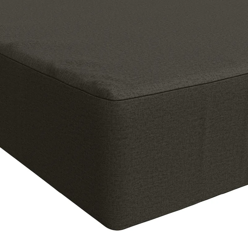 Seat Cushion SOEST 100% Polyester Anthracite 120 x 80 x 15 cm
