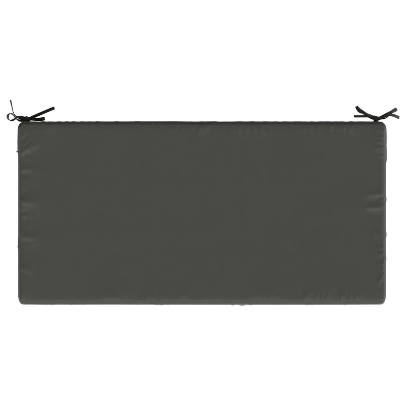 Seat Cushion SOEST 100% Polyester Anthracite 120 x 80 x 15 cm