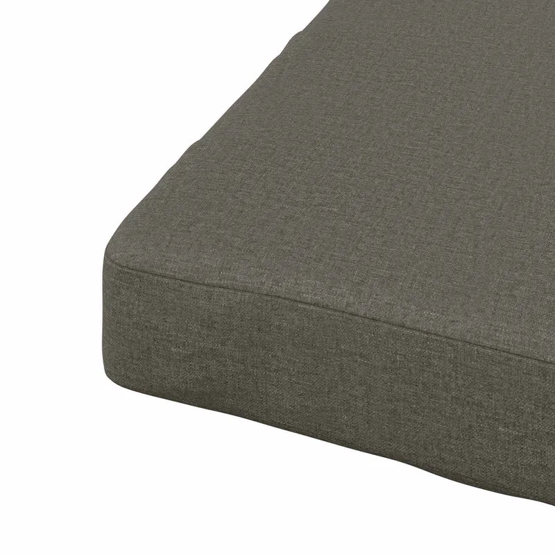 Seat Cushions SOEST 4 pcs 100% Polyester Grey 45 x 45 x 3 cm