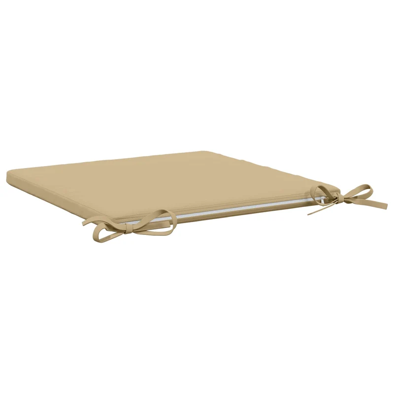 Seat Cushions SOEST 4 pcs 100% Polyester Beige 45 x 45 x 3 cm