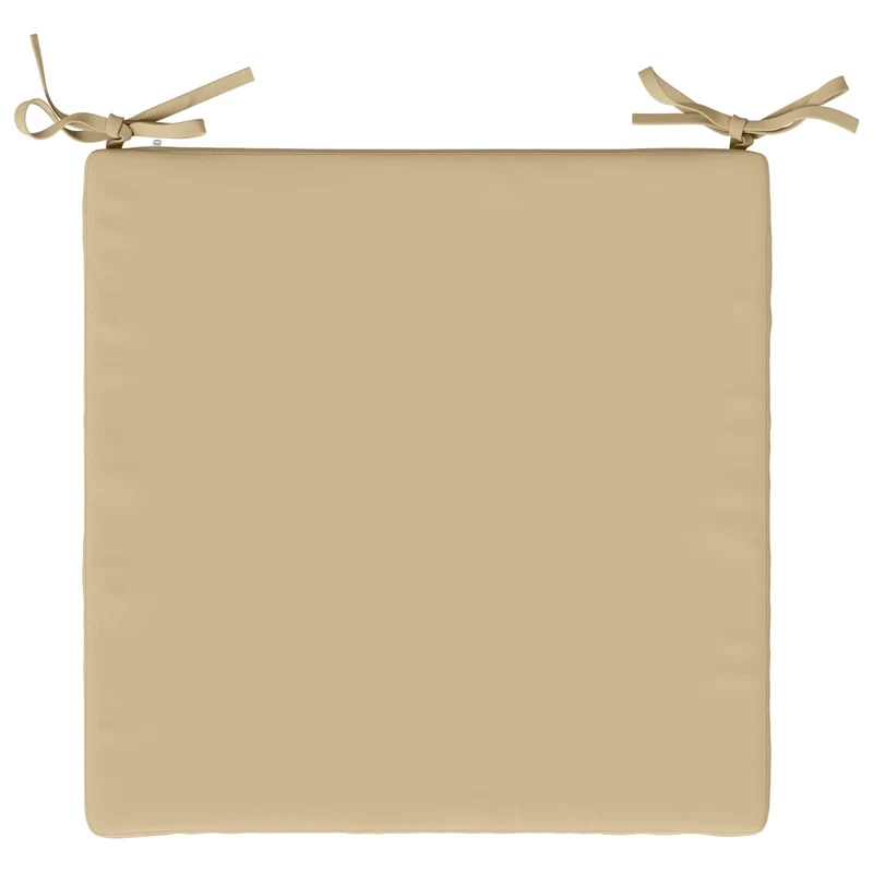 Seat Cushions SOEST 4 pcs 100% Polyester Beige 45 x 45 x 3 cm