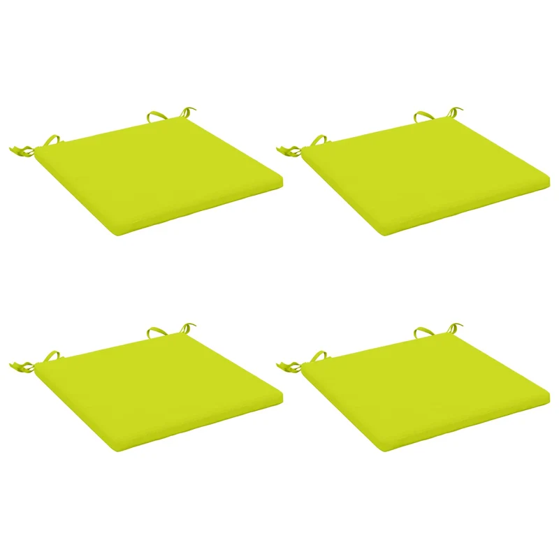 Seat Cushions SOEST 4 pcs 100% Polyester Bright Green