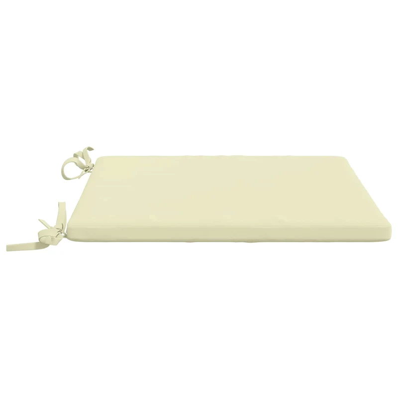 Seat Cushions SOEST 4 pcs 100% Polyester Cream 45 x 45 x 3 cm