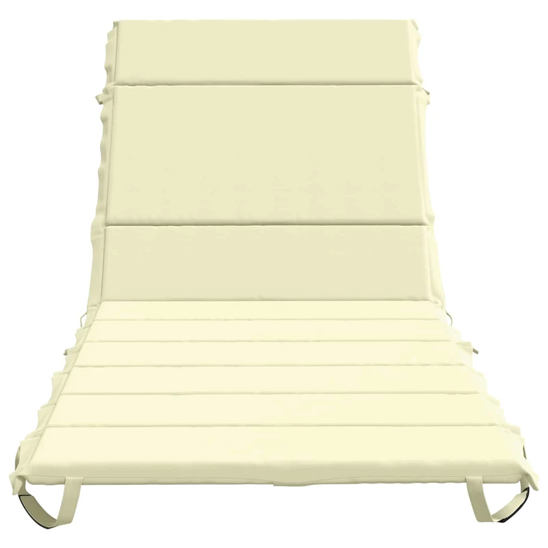 Sunlounger Cushion GEMERT 100% Polyester Cream 200 x 80 x 3 cm