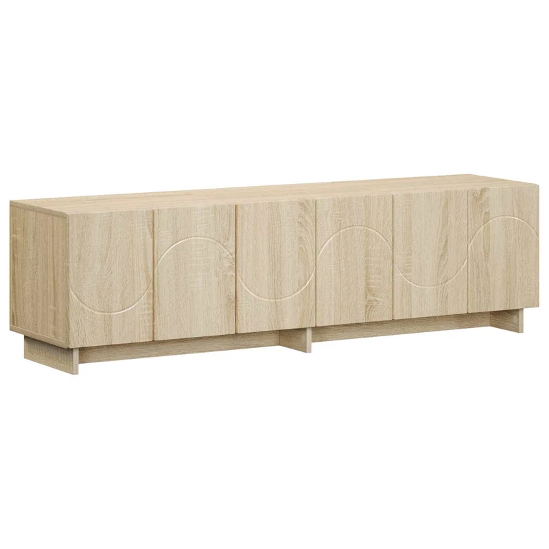 TV Stand 140 x 34.5 x 40 cm Sonoma Oak Engineered Wood