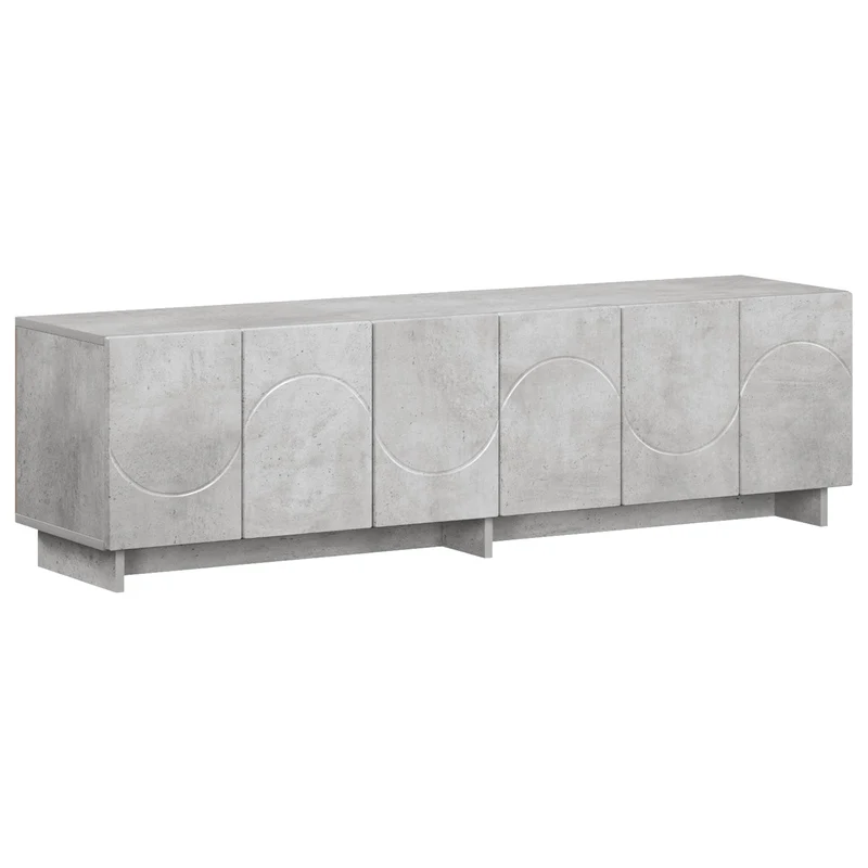 TV Stand 140 x 34.5 x 40 cm Concrete Grey Engineered Wood