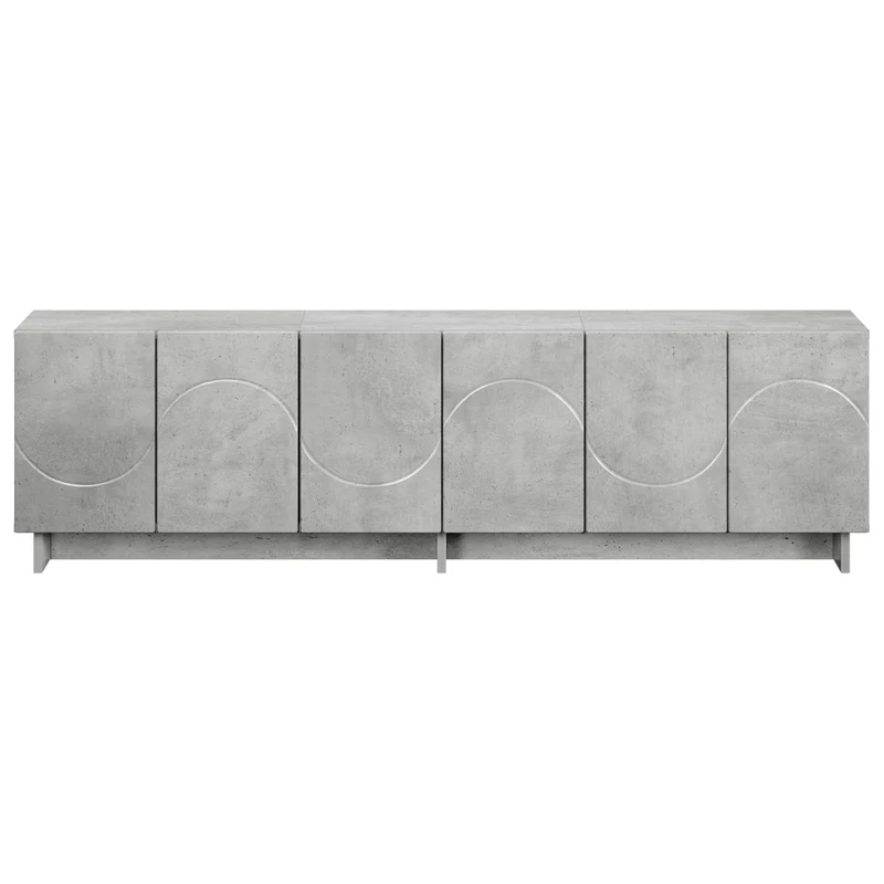 TV Stand 140 x 34.5 x 40 cm Concrete Grey Engineered Wood