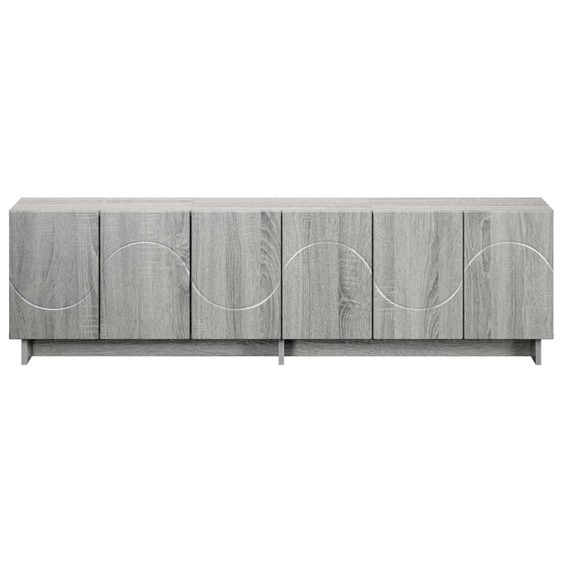 TV Stand 140 x 34.5 x 40 cm Grey Sonoma Engineered Wood