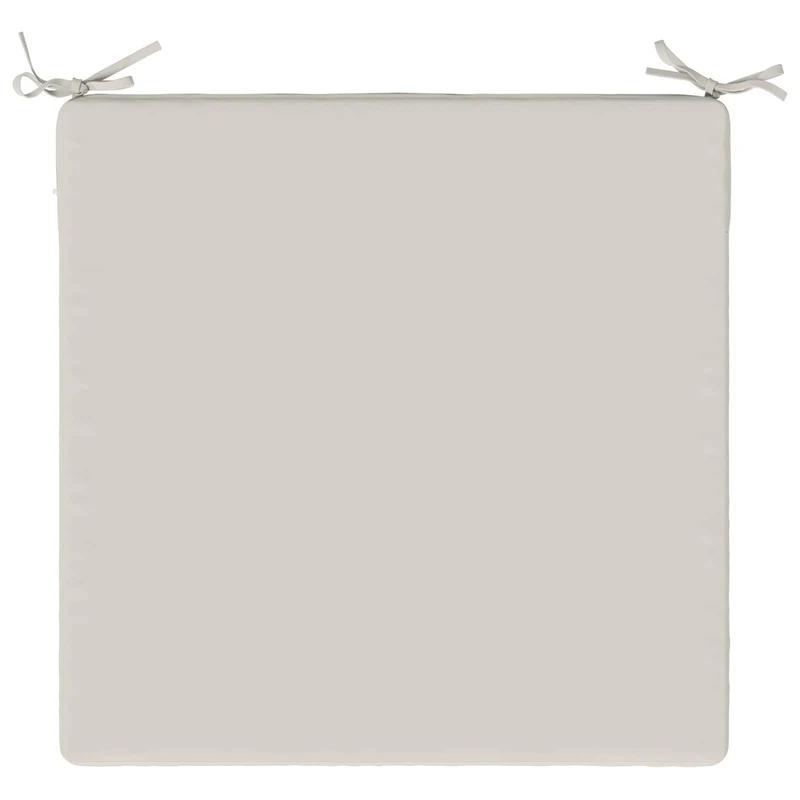 Seat Cushions SOEST 4 pcs 100% Polyester White 70 x 70 x 3 cm