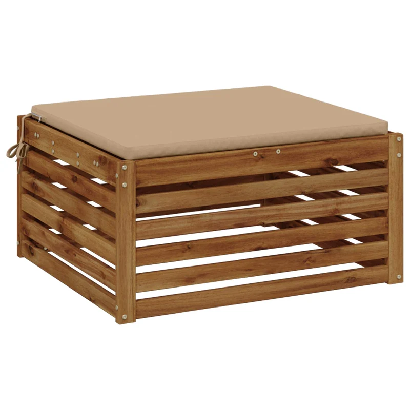Seat Cushions SOEST 100% Polyester Sand 70 x 70 x 3 cm