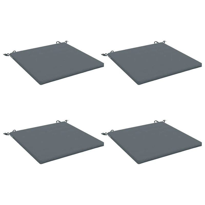 Seat Cushions SOEST 4 pcs 100% Polyester Blue 70 x 70 x 3 cm