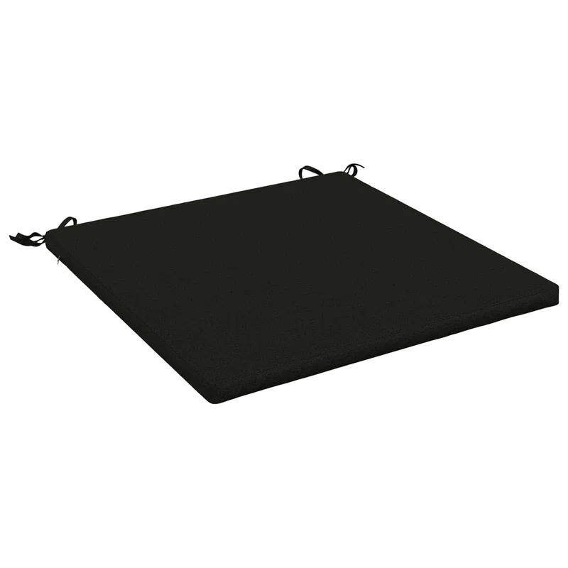 Seat Cushions SOEST 100% Polyester Black 70 x 70 x 3 cm