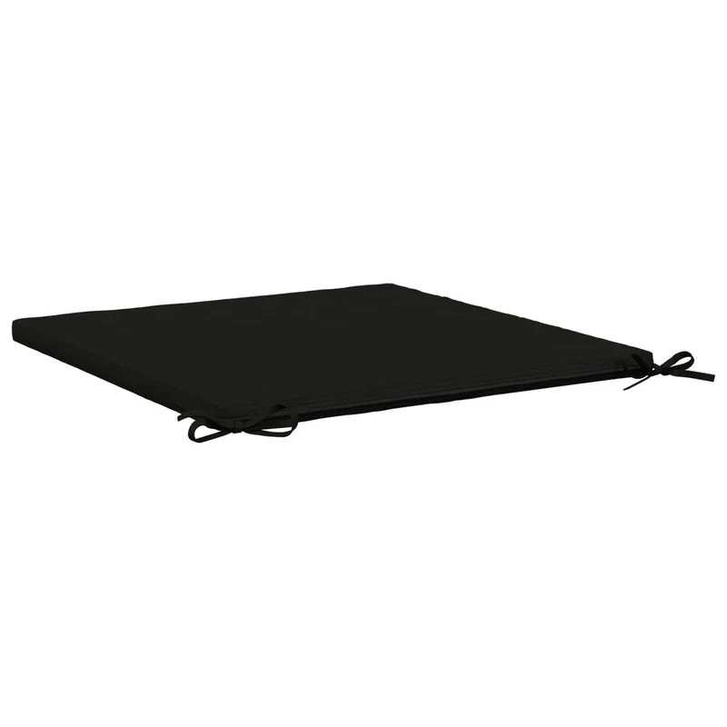 Seat Cushions SOEST 100% Polyester Black 70 x 70 x 3 cm