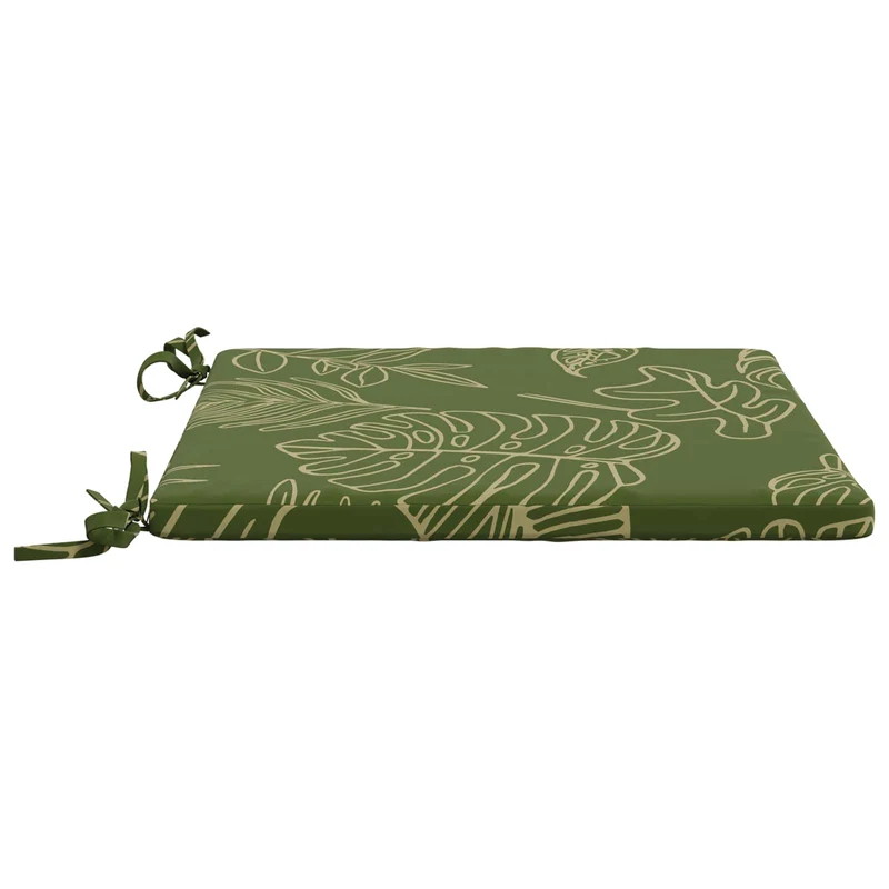 Seat Cushions SOEST 4 pcs 100% Polyester Leaf Design