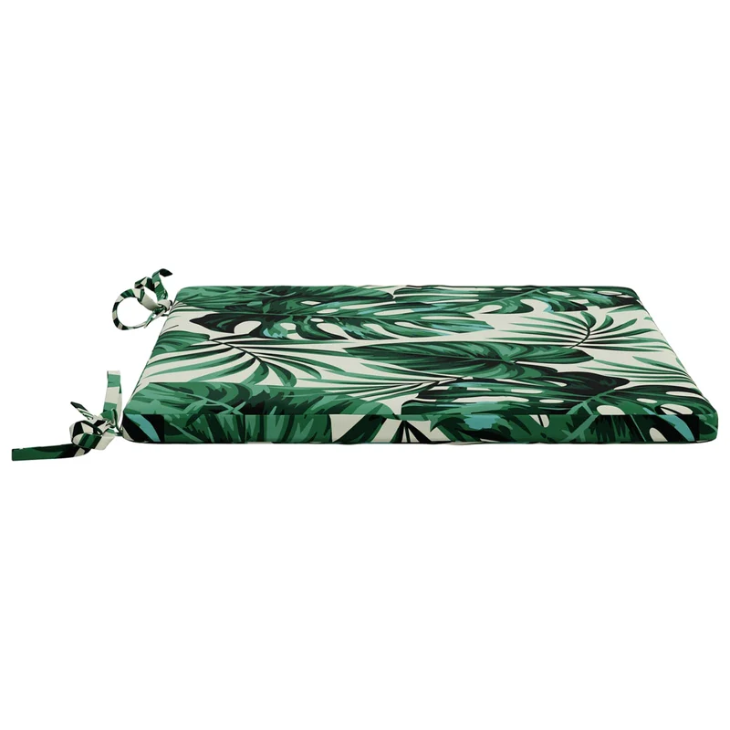 Seat Cushions SOEST 4 pcs 100% Polyester Leaf Pattern