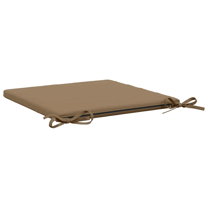 Seat Cushions SOEST 4 pcs 100% Polyester Taupe 45 x 45 x 3 cm