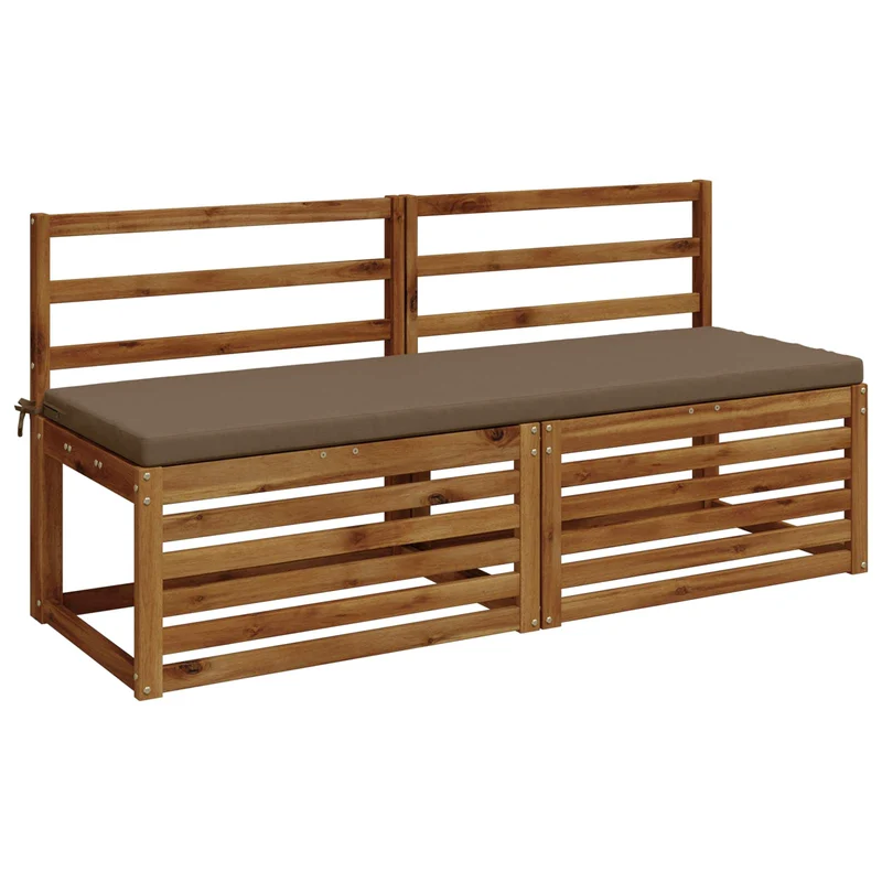 Bench Cushion SOEST 100% Polyester Taupe 140 x 50 x 5 cm