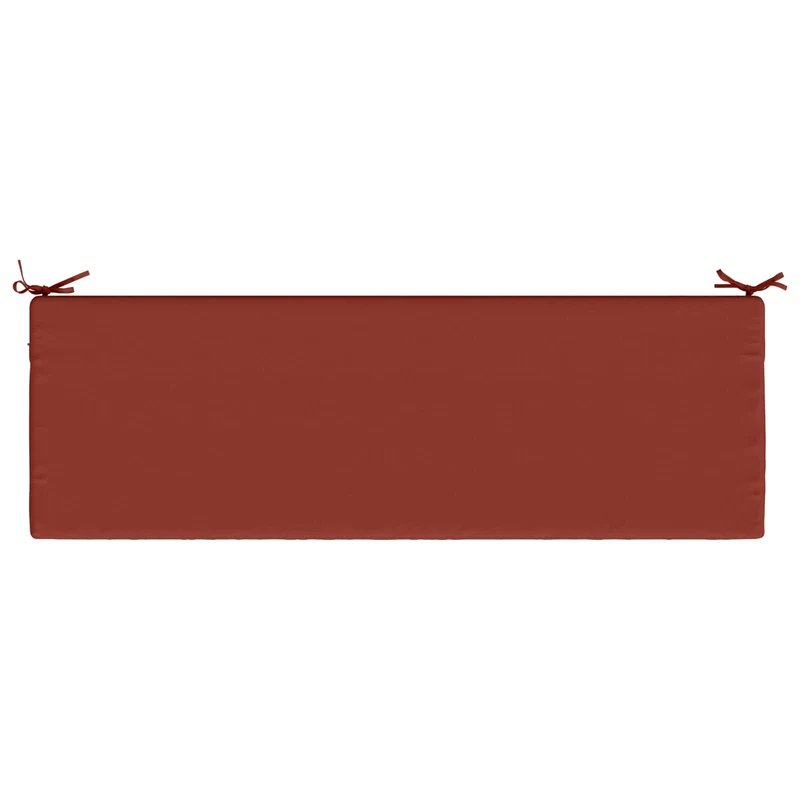 Bench Cushion SOEST 100% Polyester Red 140 x 50 x 5 cm