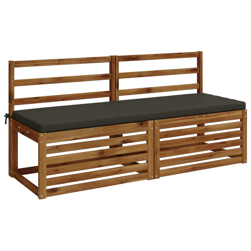 Bench Cushion SOEST 100% Polyester Anthracite 140 x 50 x 5 cm