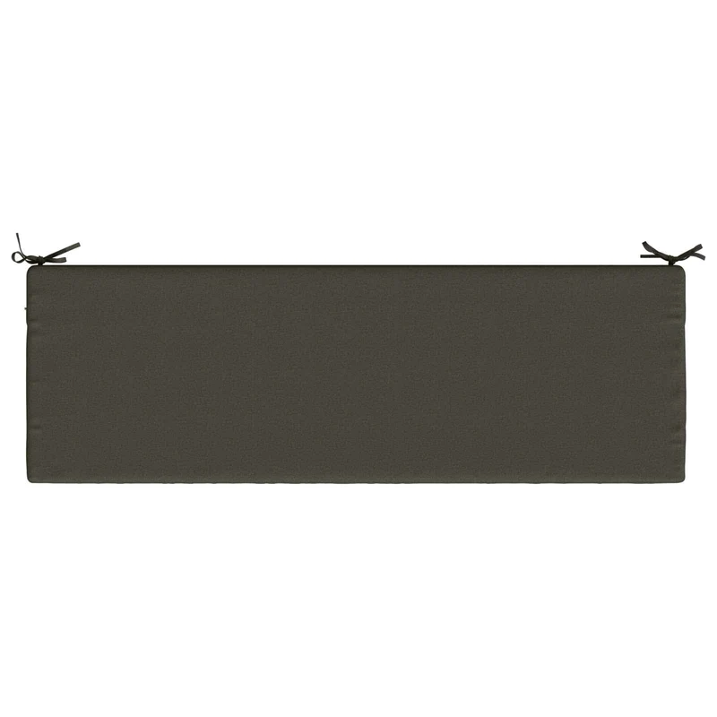 Bench Cushion SOEST 100% Polyester Anthracite 140 x 50 x 5 cm