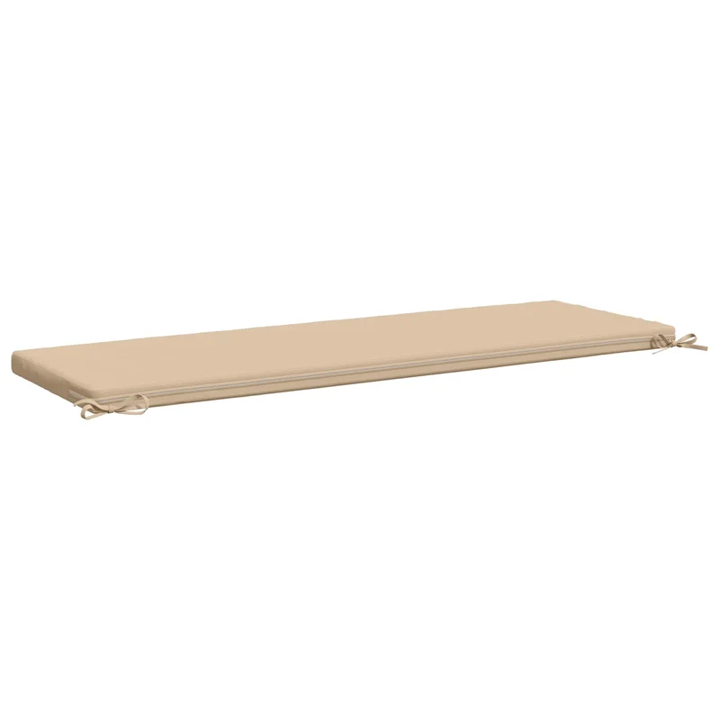 Bench Cushion SOEST 100% Polyester Cream 140 x 50 x 5 cm