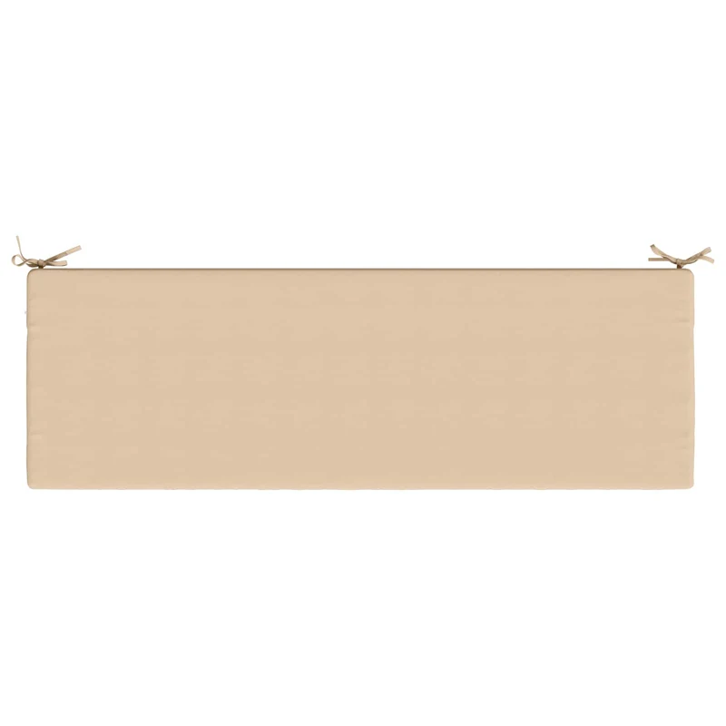 Bench Cushion SOEST 100% Polyester Cream 140 x 50 x 5 cm
