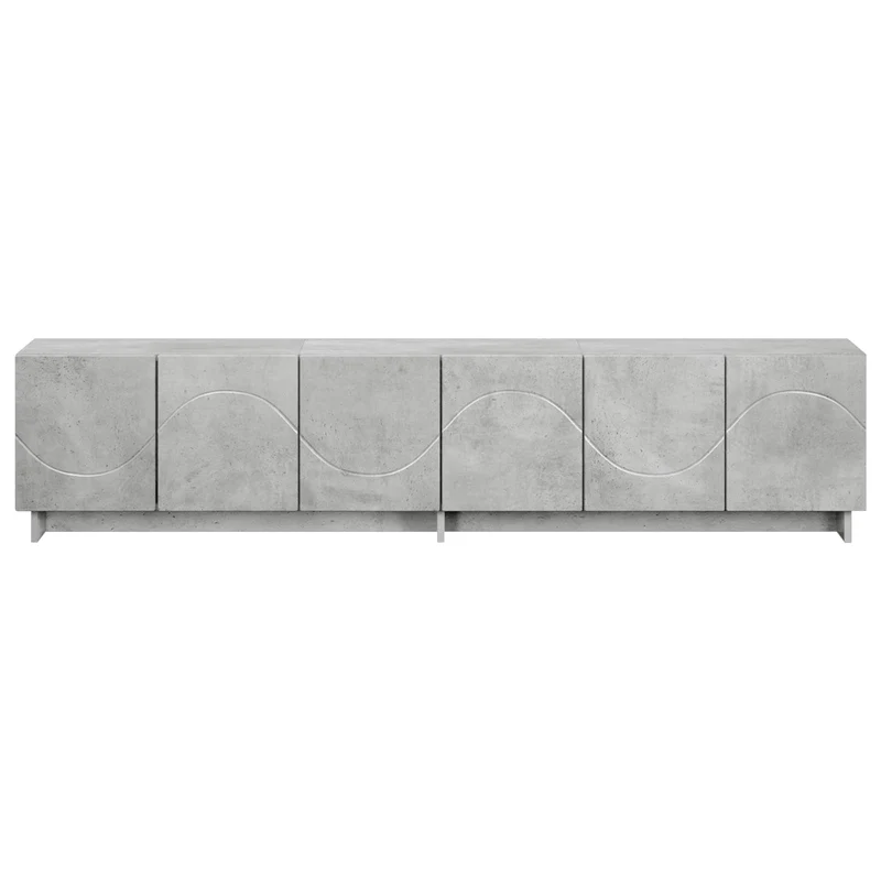 TV Stand 180 x 34.5 x 40 cm Concrete Grey Engineered Wood