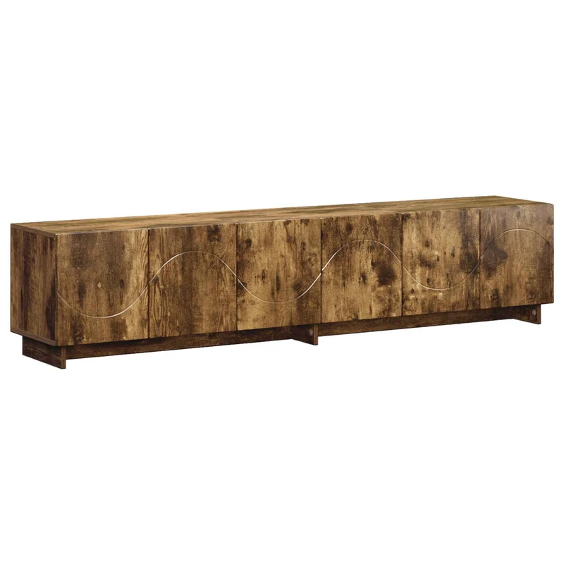 TV Stand 180 x 34.5 x 40 cm Smoked Oak Engineered Wood