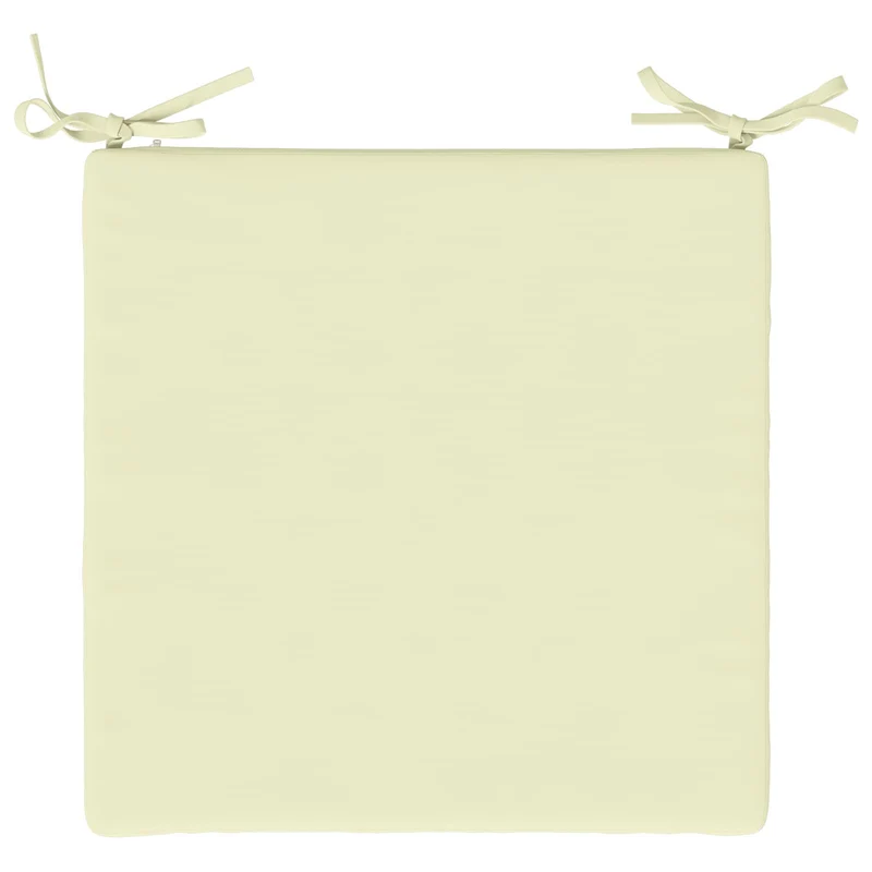 Seat Cushions SOEST 4 pcs 100% Polyester Cream 50 x 50 x 3 cm