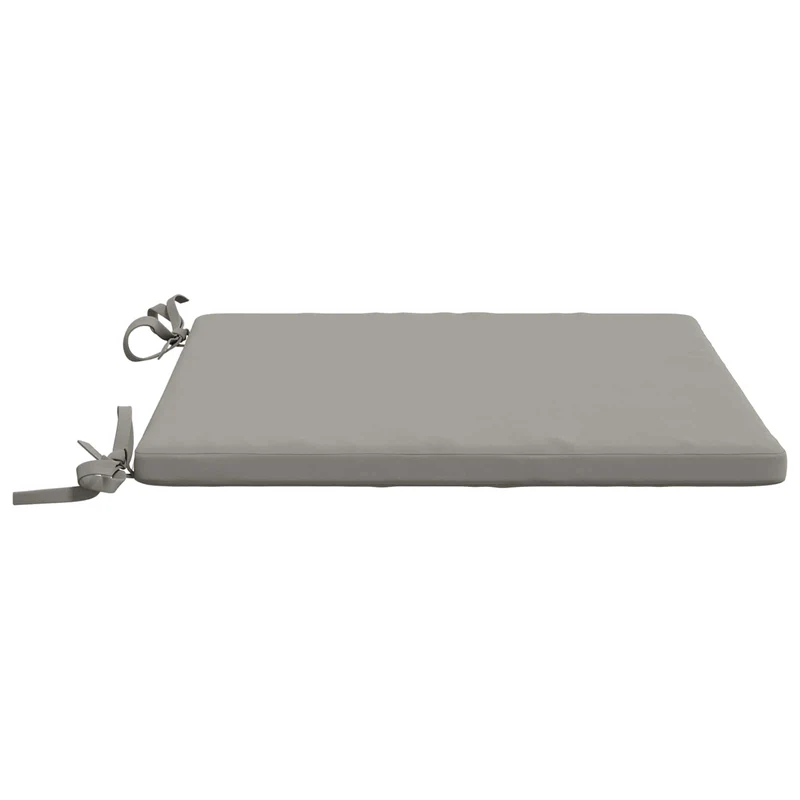 Seat Cushions SOEST 4 pcs 100% Polyester Grey 50 x 50 x 3 cm