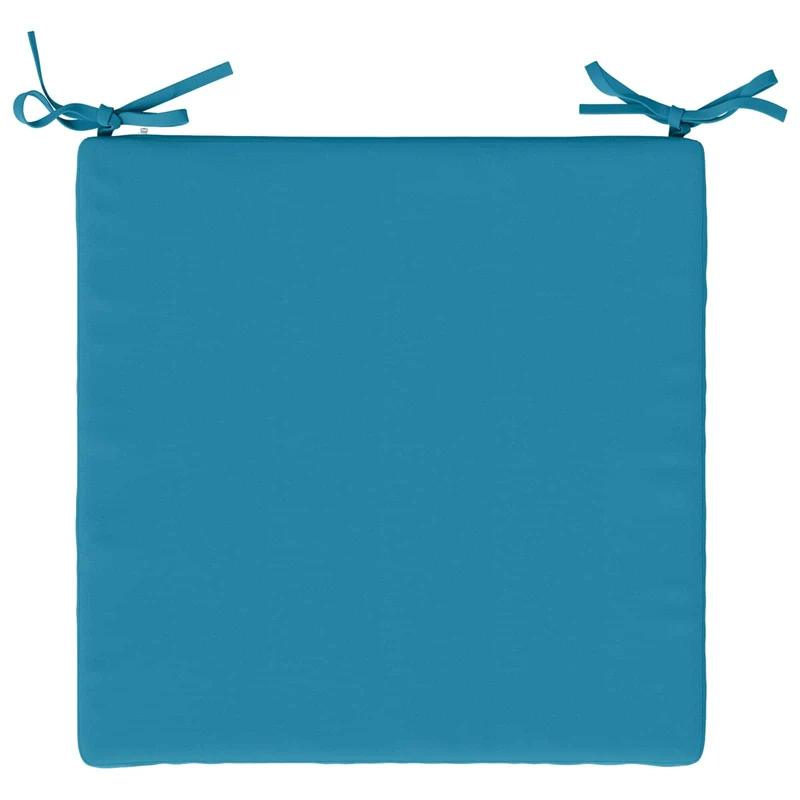 Seat Cushions SOEST 4 pcs 100% Polyester Light Blue