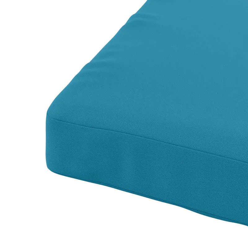 Seat Cushions SOEST 4 pcs 100% Polyester Light Blue
