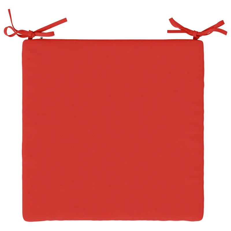 Seat Cushions SOEST 4 pcs 100% Polyester Red 50 x 50 x 3 cm