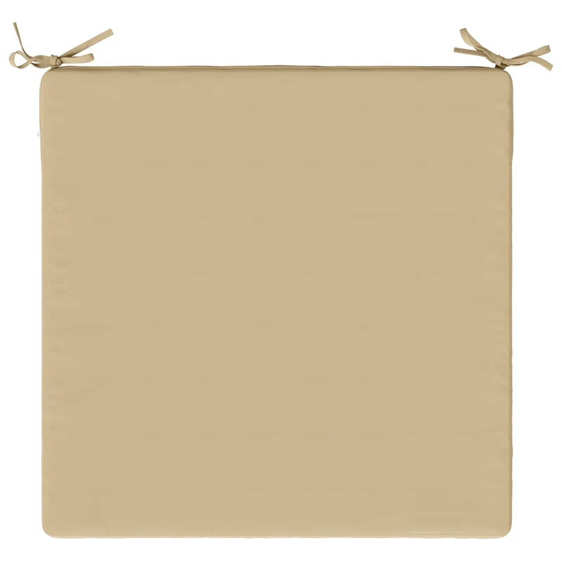Seat Cushions SOEST 4 pcs 100% Polyester Beige 70 x 70 x 3 cm