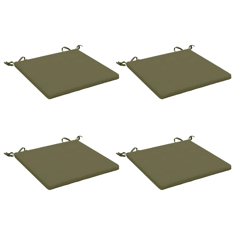 Seat Cushions SOEST 4 pcs 100% Polyester Olive Green