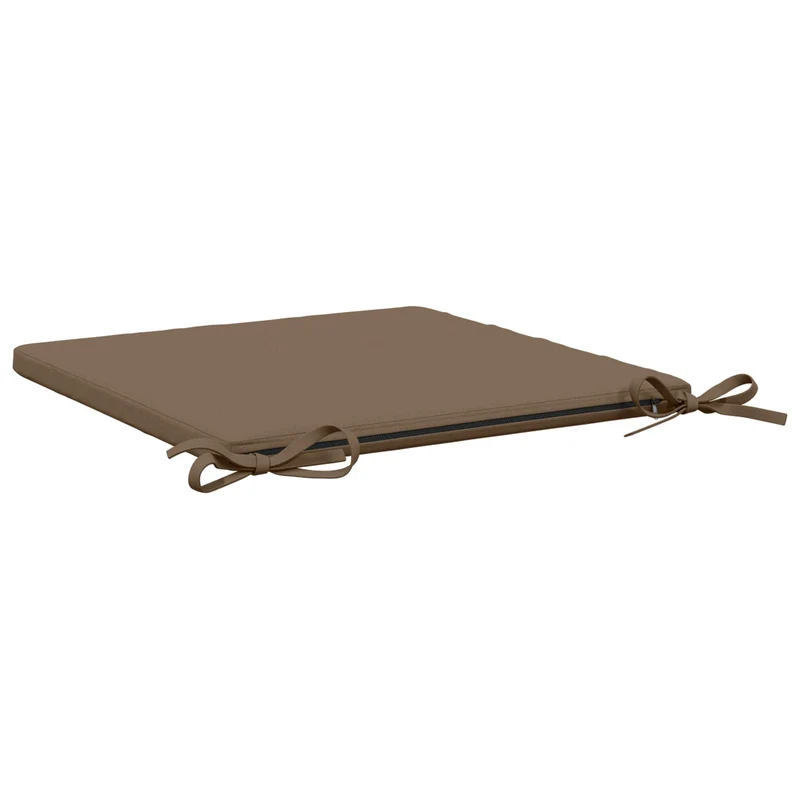 Seat Cushions SOEST 4 pcs 100% Polyester Taupe 40 x 40 x 3 cm