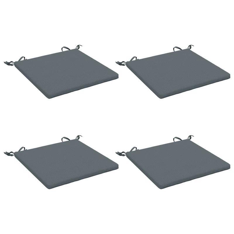 Seat Cushions SOEST 4 pcs 100% Polyester Blue 40 x 40 x 3 cm