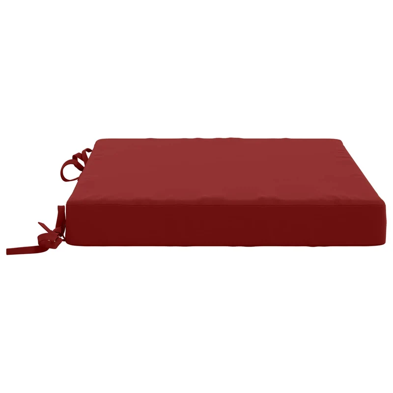 Seat Cushions SOEST 4 pcs 100% Polyester Wine Red