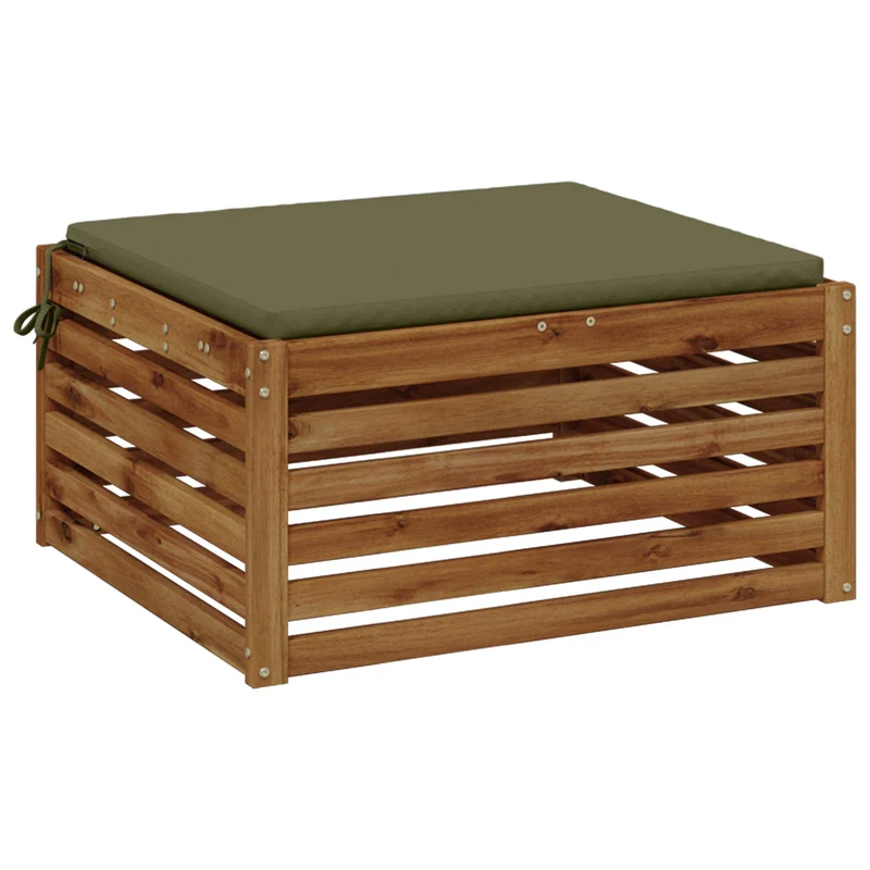 Seat Cushions SOEST 100% Polyester Olive Green 60 x 60 x 3 cm